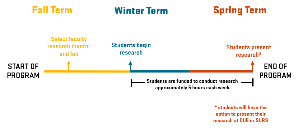 Timeline of STEM Leaders program